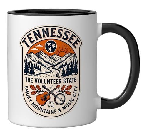 Taza de cerámica 11 oz Tennessee Smoky Mountains miniatura 2