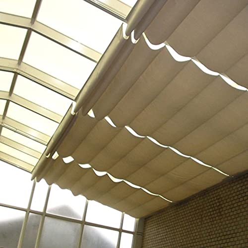 Voile d'ombrage rétractable en polyester durable pour valoriser le porche de la maison - 7