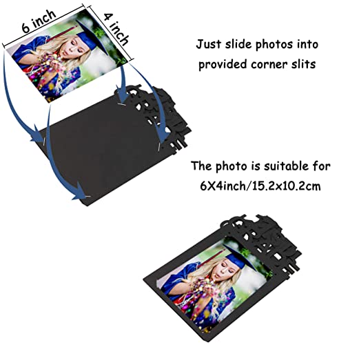 Image of Graduation Party Decorations 2026 2027 Graduation Photo Banner for Class of 2026 2027 K-12 Photo Display for High School 5th 8th Grade Party Supplies Kraft SG063GY