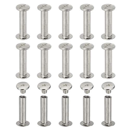Vis Chicago M5 x 20 mm pour réparer une ceinture ou un sac en cuir sans couture