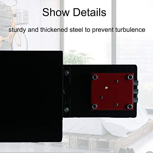 JUGREAT Security Safe with Key Lock, Home Safe Wall or Cabinet Anchoring Design for Home Office Hotel Business Gun Passport Cash Money(0.23 cu.ft)