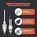 TRILINK Grease Gun Needle Tip Kit – 7PCS Grease Gun Accessory Set with 3 Grease Injector Needle, Grease Needle Dispenser, Rubber Joint Fitting, Bent & Straight Adapter for Bearings & Tight Spaces