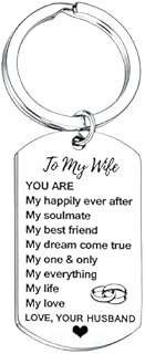 Wife Gift From Husband Valentine Gifts Wife Birthday Gift Christmas Gift Anniversary Keyring For Wife Gift For Wife Romantic To My Wife Keychain