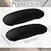 2 Pcs Office Chair Armrest Covers, Stretchable Armrest Protectors, Removable Arm Rest Covering, Washable Office Seat Hand Rest Protector for Computer Chair, Black