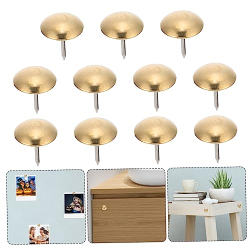 50 clavos redondos de cobre para muebles, 50 piezas, decoración interior miniatura 2