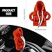 vvag Gear Shift Hoodie,Universal Shift Knob Hoodie, 4.7 Inch Car Shifter Stick Protector Decoration, Funny Hoodie Car Gear Shift Cover (Orange + Purple)