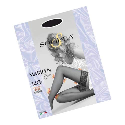 SOLIDEA Samoregents 140 den gładkie dzianiny MARILYN 140 sheer Skarpety kompresyjne 18/21 mmHg Art. 0280A4, Palenie, XXL