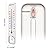 Outdoor/Indoor Thermometer Hygrometer Humidity Monitor Temperature Humidity Gauge Meter with Celsius/Fahrenheit (?/?) for Patio Field Cellar Garden Humidors Greenhouse Closet by DWEPTU