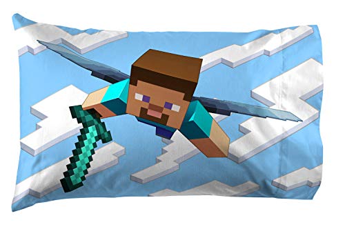 Image of Minecraft Creeper Twin Comforter Set 5 Piece Kids Bedding for Boys, Green