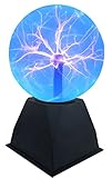 Lightahead 6' Plasma Ball Lamp crystal Blue color globe design Touch sound sensitive