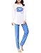 VENTELAN Women Pajama Set Comfy Long Sleeve Sleepwear Sweet Kisses Loungewear