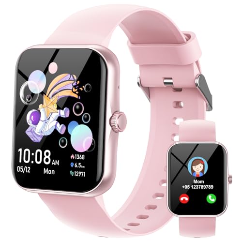 Ucani Relógio inteligente para meninos e meninas, 1,8' HD Smartwatch para menino e menina com pedómetro, 100 modos de desporto, monitor de sono, despertador pulseira atividade para adolescentes 5 a 16