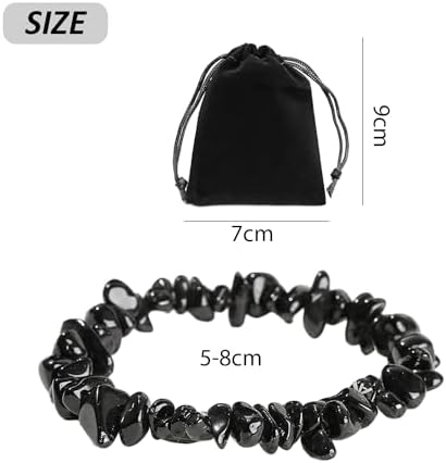 Pulsera de piedra natural negra DAZZLUXE 416Mfkun3VL. AC SR38. SL1000