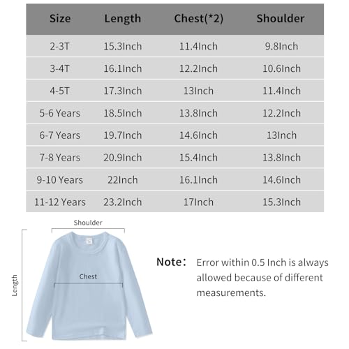 El Mejor Listado de Camisetas de manga larga para Niño - los preferidos. 6 Imagen adicional