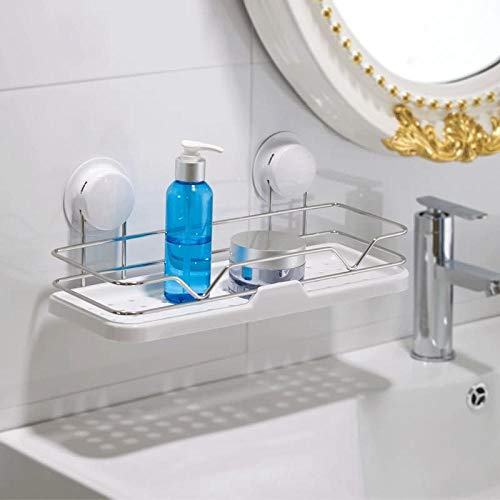 Étagère ventouse salle de bains double force sans perçage pour douche - 5