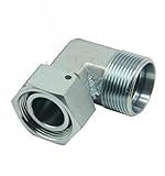 1pcs EW10L/S Standard right-angle elbow combined industrial steel pipe joint metric ferrule movable nut (EW28LOMDCF)