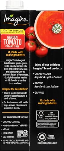Image of Imagine Light in Sodium Organic Creamy Garden Tomato Soup 32 oz (Pack of 5)