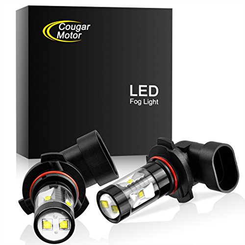 Cougar Motor 9006 LED Fog Light/DRL Bulbs - CREE 30W 5000K Bright White (Pack of two bulbs)