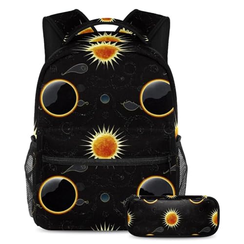 Cartable Black Art Sun Space grande capacité fini les sacs trop petits