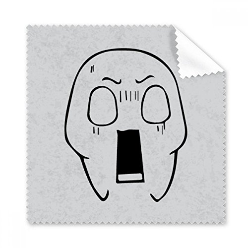 Big Mouth Shock Black Happy Pattern Cleaning Cloth Phone Screen Glasses Cleaner 5pcs