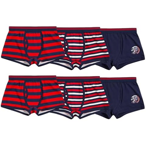SOCKSVILLE Lot de 6 boxers garçons Cover