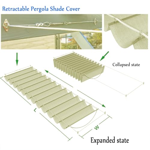 Voile rétractable en forme de U pour balcon et terrasse ombrage design extérieur