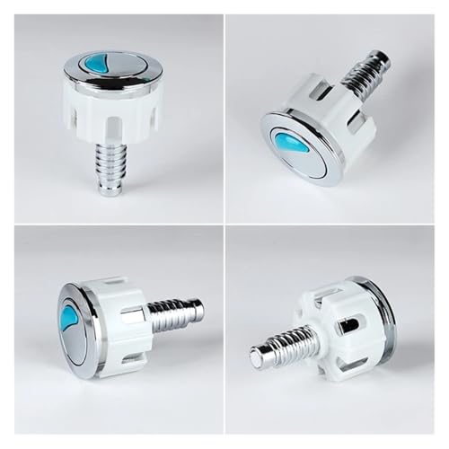 Botón de cisterna para váter redondo pulsador simple para tanque de agua de baño 4