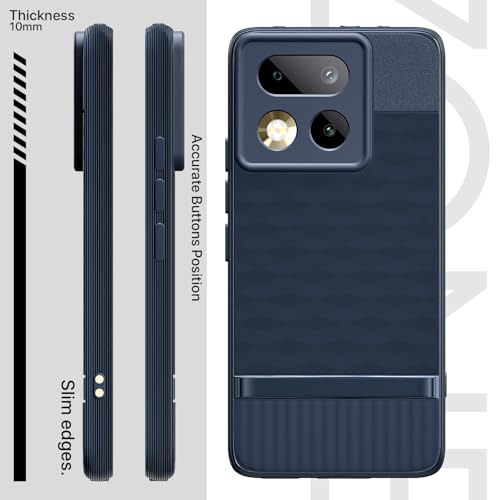 Image of Outlouders Back Cover for Realme 16 Pro Plus 5G | Full Camera Protection | TPU Soft Flexible Shockproof Bumper Case (Blue)