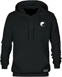 Blusão Moletom Canguru Yin Yang Masculino e Feminino Personalizado com Capuz e Bolso