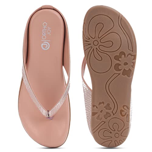 Image of ORTHO JOY Fancy doctor slippers || Comfortable Flat sandals for women stylish