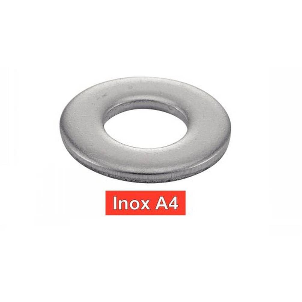 10 rondelle piatte medie tipo M 36 mm - NFE 25513 - NFE25-514 - ISO 7089 - Inox A4 - D-Work