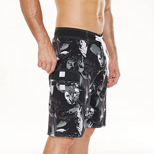 Ellees Men's Swim Trunks With Liner Swim Mens Shorts Mesh Lining Bathing Suit Trendy Beach Board Shorts Summer Swimsuit #TOP2