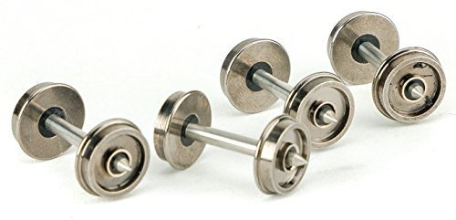 Walthers Proto HO Scale 36 inch Turned Metal Wheelsets With Metal Axles 100-Pack