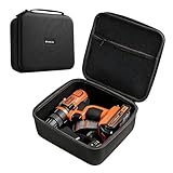 caseling Hard EVA Tool Organizer – 8.67' x 7.8' x 3.5' Protective Travel Case for Black+Decker Drill & Electronics, Black