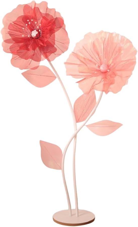 Wedding Giant Flowers Huge Artificial Silk Flower Decor with Standing Base for Outdoor Wedding Ceremony Church Backdrop Decoration