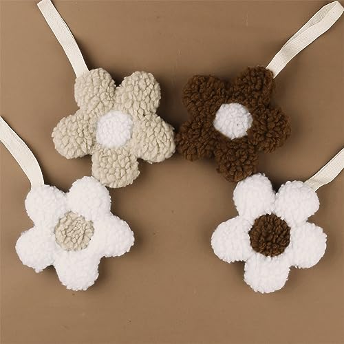 Image of Baby Daisy Pacifier Holder,Light and Soft Dummy Holder Handmade 2 Pack, Decor for Nursing Kids Room