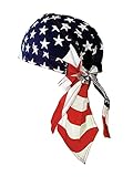 Unisex memego Bandana Cap USA Kopftuch Tuch Biker Einheitsgrösse
