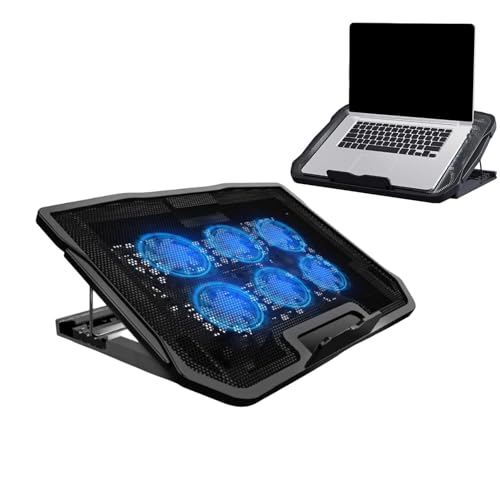 Support de refroidissement pour ordinateur portable à 6 ventilateurs anti-surchauffe