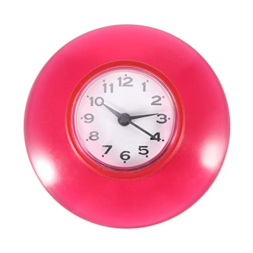 YUMILI Horloge Murale, Mini Mignon Miroir Ventouse Horloge Murale Horloge à Quartz, Étanche...