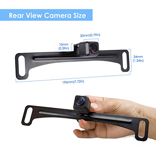 AUTO-VOX HD Car Rear View Backup Camera CMD-24 Waterproof License Plate Camera Reverse Camera Rear Camera Wide Angle Truck&RV,High Compatibility