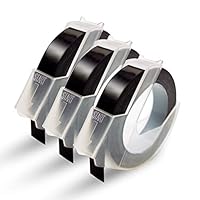 Amazon | 互換 ダイモ テープ 透明・クリア 3巻入り 9mm幅X3ⅿ つや