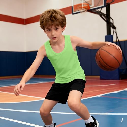 Image of Soft Undershirt Tank Top Cotton Sleeveless Shirts for Girls Or Boys