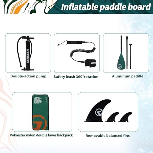 Image of Paddle Board Stand up Paddle Board (Extra Large 11'*33 /34 inch) Newly Improved 2 Side Layers 450LBS Quality Inspectionx5 paddleboards Fishing Family Pet Friendly