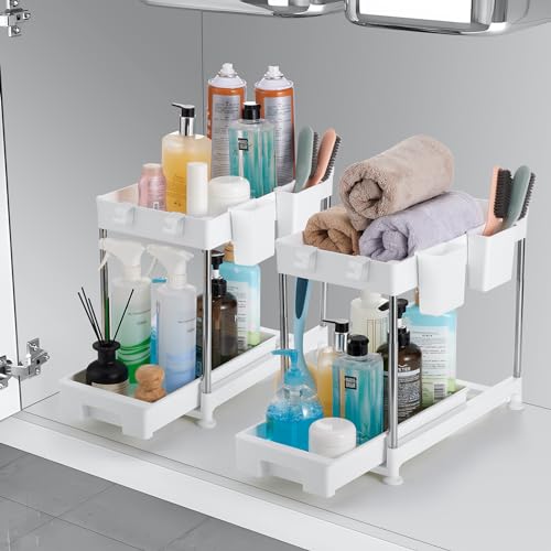 YAOSEN Under Sink Organizers and Storage set of 2 for