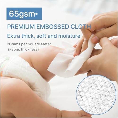Image of BEBESUP-Korea's #1 Sensitive Baby Wipes -Hypoallergenic Water-based Unscented Alcohol-Free Extra-Thick Organic Superfood Extracts Plant- Based for sensitive skin Flip-Top (1 Pack)