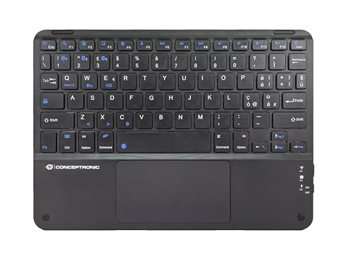 Conceptronic Clavier sans fil italien 10" Noir
