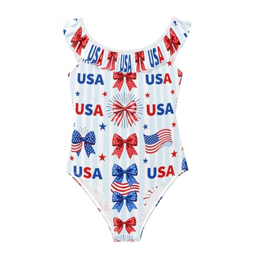 Maillot de bain 4 juillet doux et extensible pour fillette