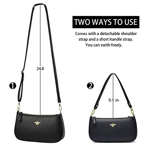 Image of Small Tote Shoulder Bags Purses for Women Retro Classic Crossbody Bags Cute Clutch Purse and Handbag
