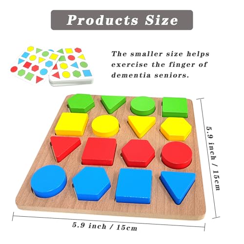 TieGokii Puzzles Gifts for Dementia,Alzheimers Activities & Memory Games for Seniors,Geometric Cognitive Products for Elderly - Image 4