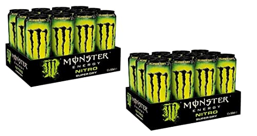 Monster Energy Nitro Super Dry Energy - Bebida energética refrescante y calma la sed con sabor a cítricos (500 ml)